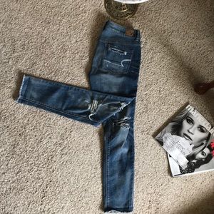 Boyfriend style ripped jeans. SIZE 2